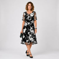 Yolanda floral chiffon dress