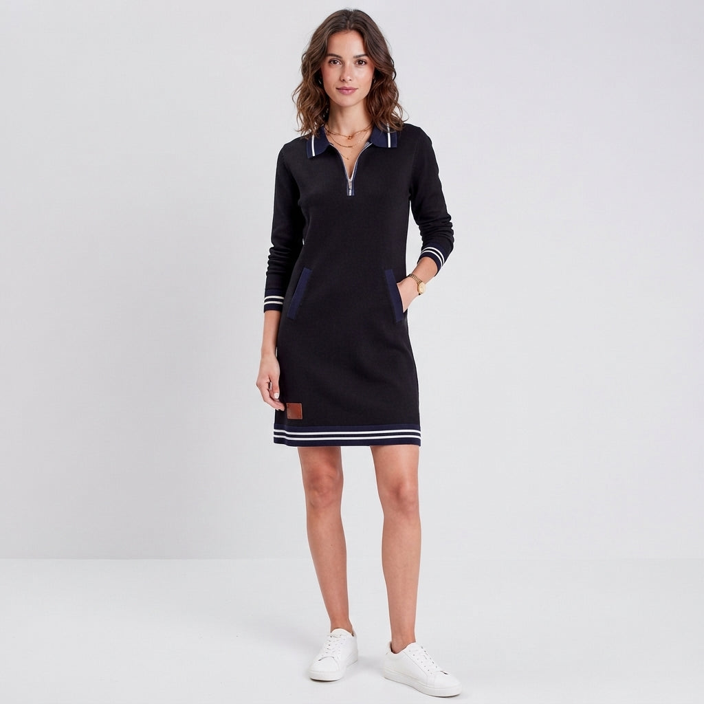 Robe Moreau Lyon à col zippé