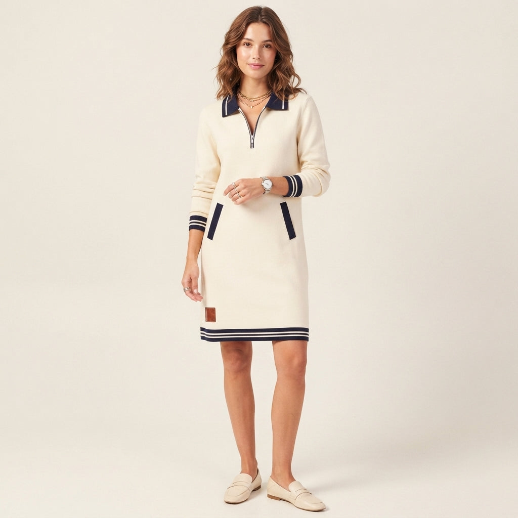Robe Moreau Lyon à col zippé