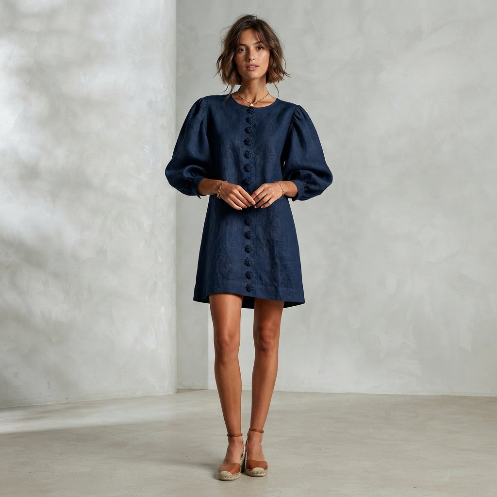 Robe Moreau Lyon à poignets roses