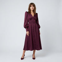 Robe midi en satin Juliette