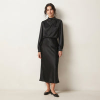 Robe de cérémonie Olivia à col roulé