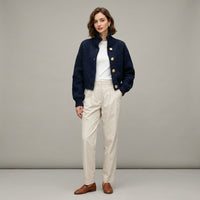Veste courte en laine Adeline