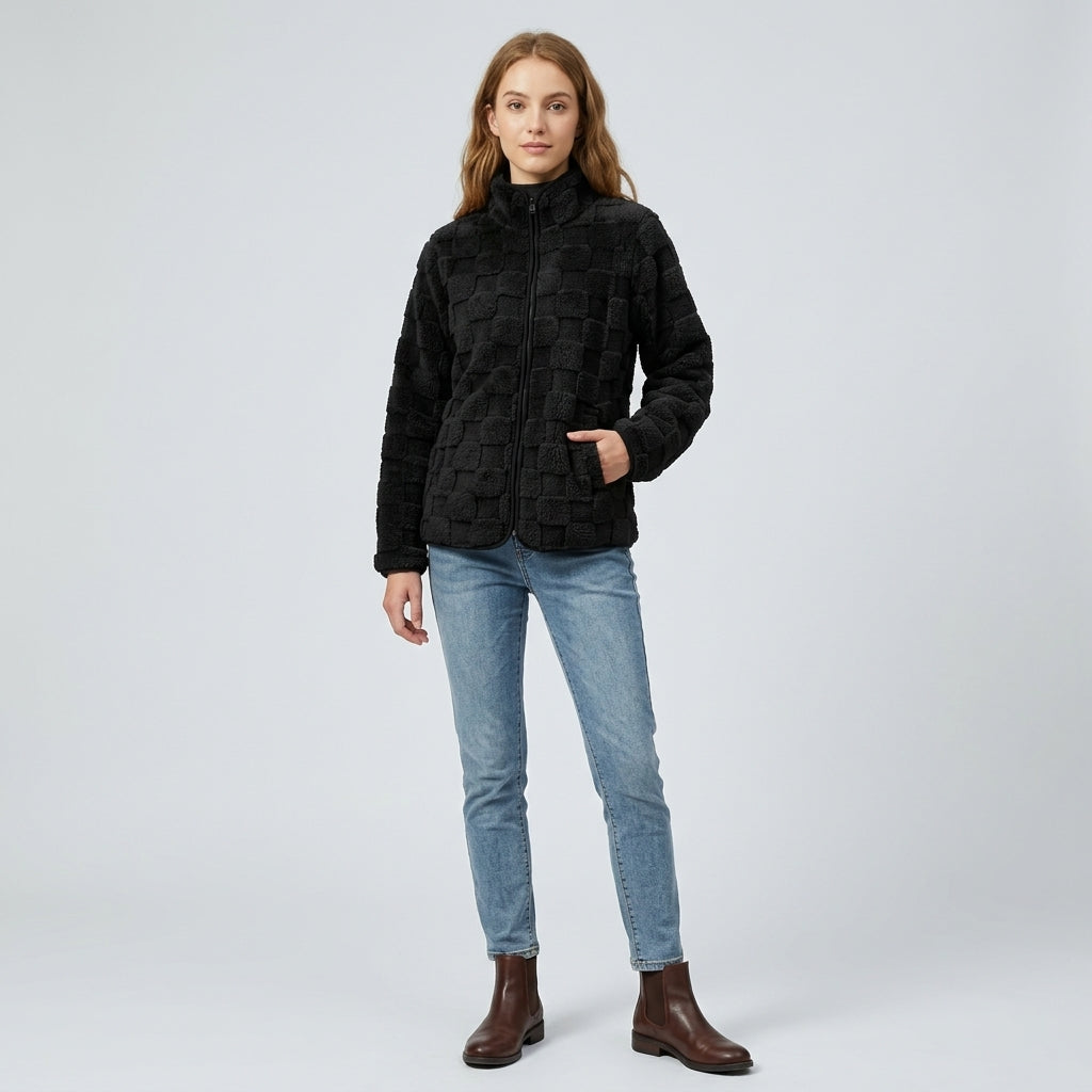 Veste zippée texturée Grimila