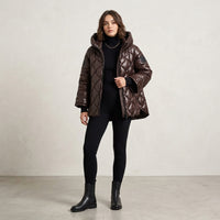 Veste matelassée Nadia couleur bordeaux