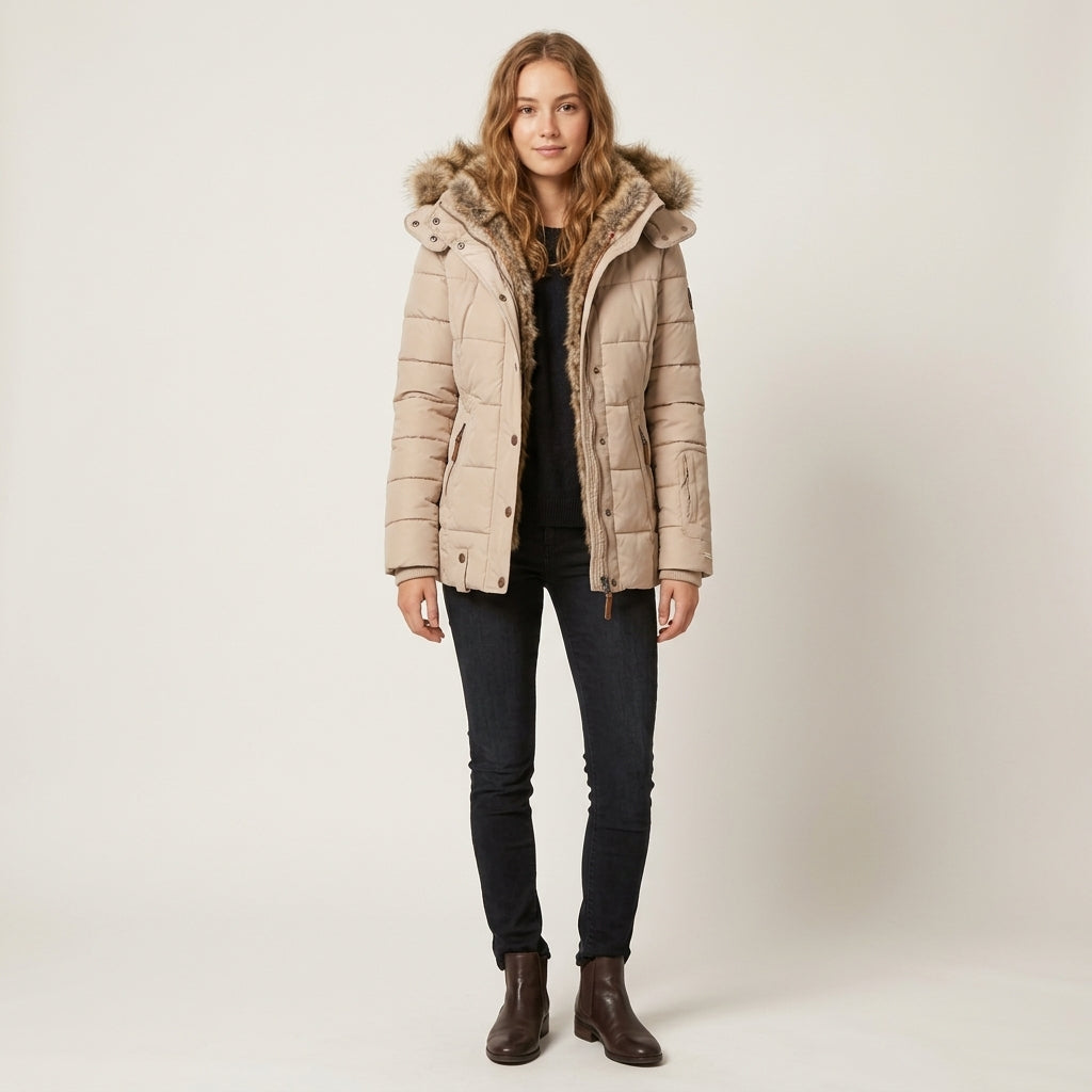Manteau d'hiver imperméable doublé de polaire