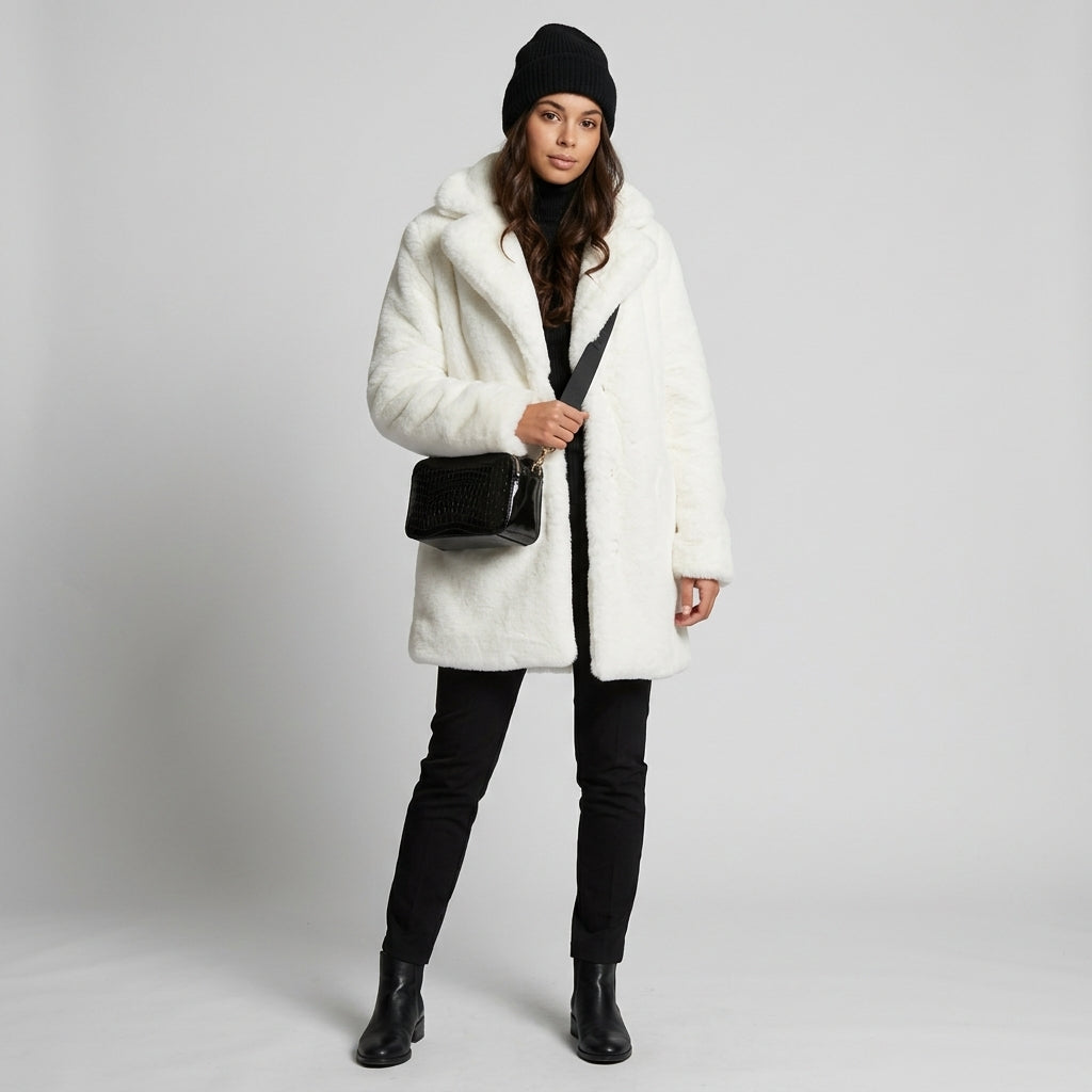 Manteau d'hiver Elina effet mouton