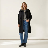 Veste en laine à simple boutonnage