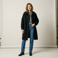 Veste en laine à simple boutonnage