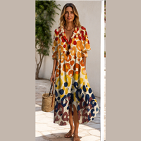 Robe chemise fluide bohème
