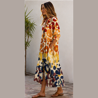 Robe chemise fluide bohème