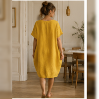 Robe à poches et col zippé