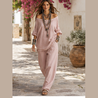 Ensemble blouse et palazzo bohème