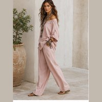 Ensemble blouse et palazzo bohème