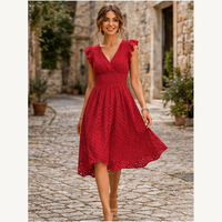 Robe d'été à œillets smockés
