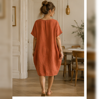 Robe à poches et col zippé