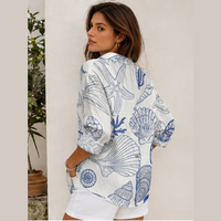 Blouse d'été légère à fleurs
