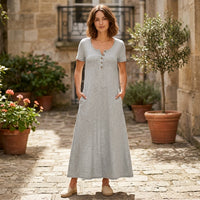 Robe midi boutonnée Zara