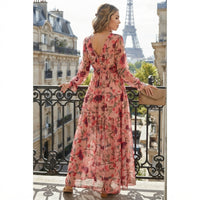 Robe midi d'été Joan à col V
