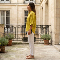 Chemise boutonnée en lin Stephanie