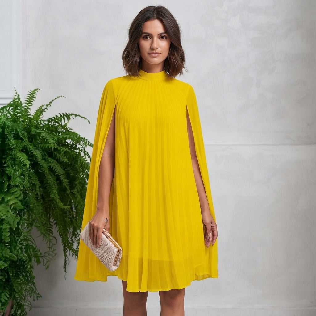 Robe midi fluide unie