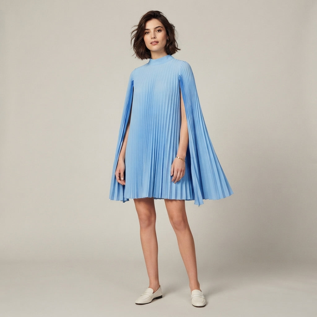 Robe midi fluide unie