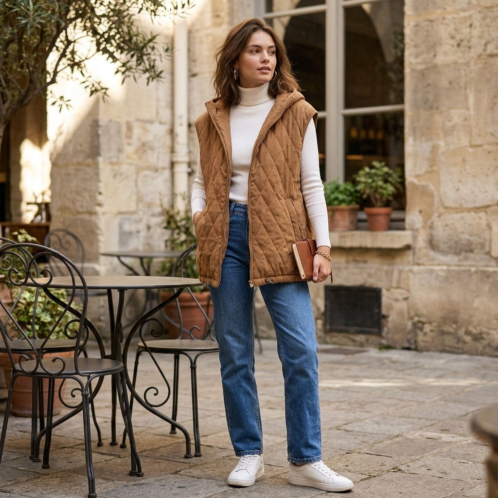 Gilet matelassé à capuche Sabine