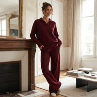 Ensemble polo en maille oversize