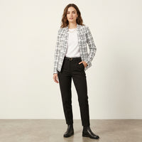 Blazer en maille à motif à carreaux Montarello