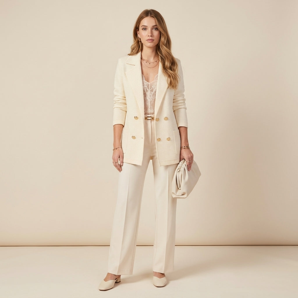 Blazer Vivienne à la coupe ajustée et raffinée