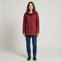 Parka d'hiver longue doublée en polaire