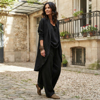 Costume trois pièces effet lin