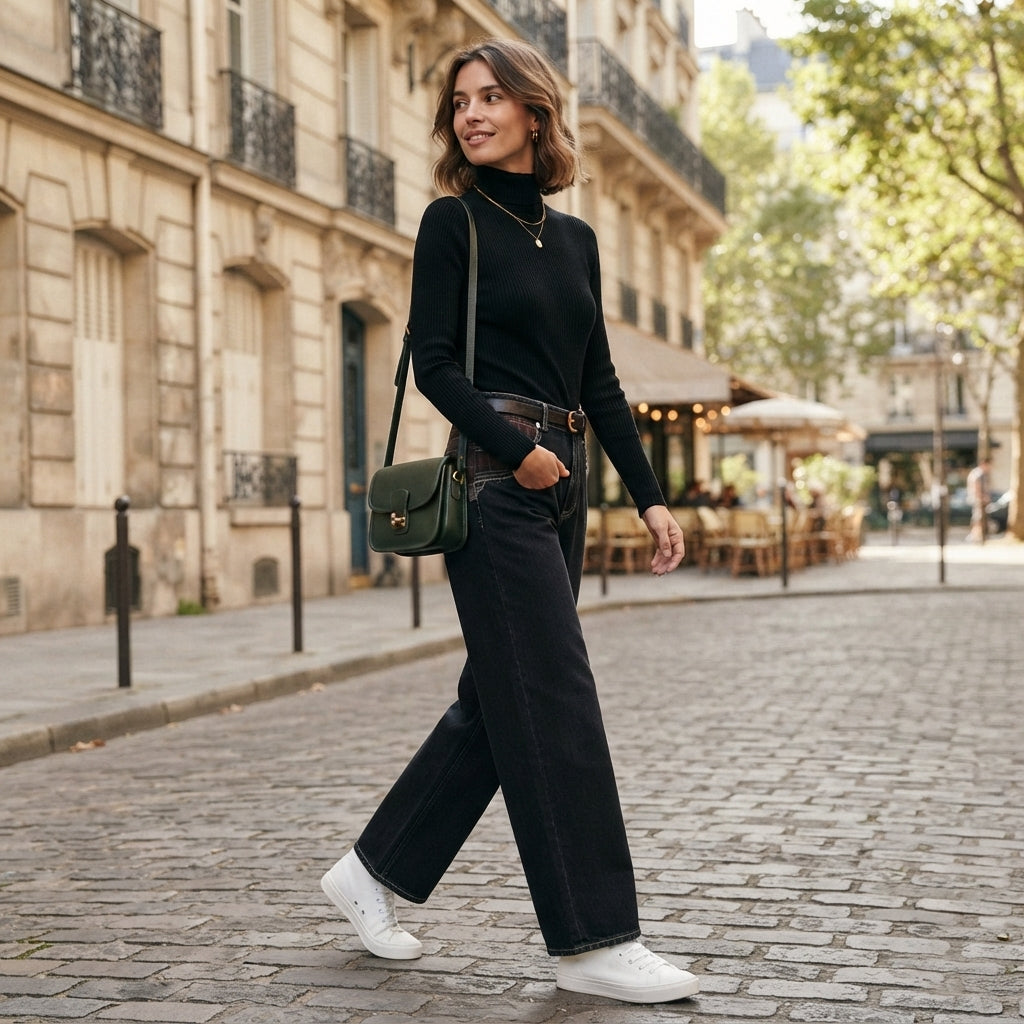Jean boyfriend taille haute délavé