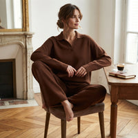 Ensemble polo en maille oversize