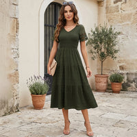 Louise Smocked Bohemian Midi Dress