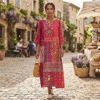 Robe maxi d'été fluide et décontractée