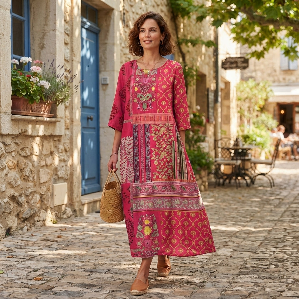 Robe maxi d'été fluide et décontractée