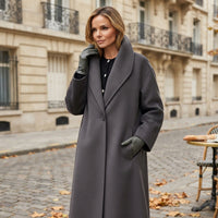 Manteau oversize à col châle