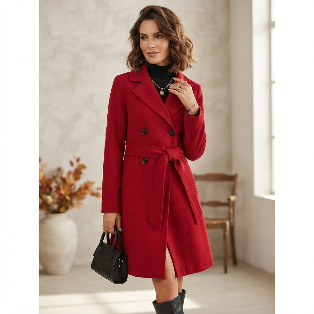 Trench-coat croisé pour femme