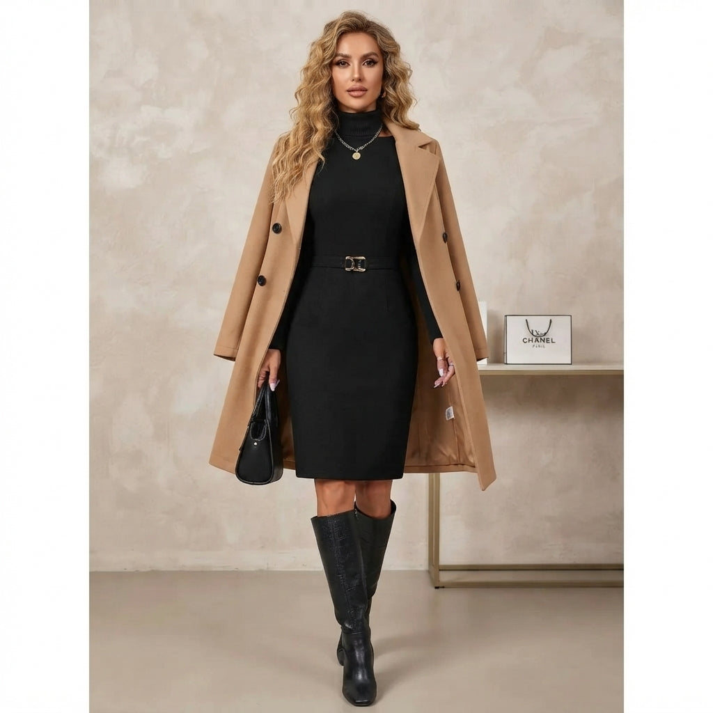 Trench-coat croisé pour femme