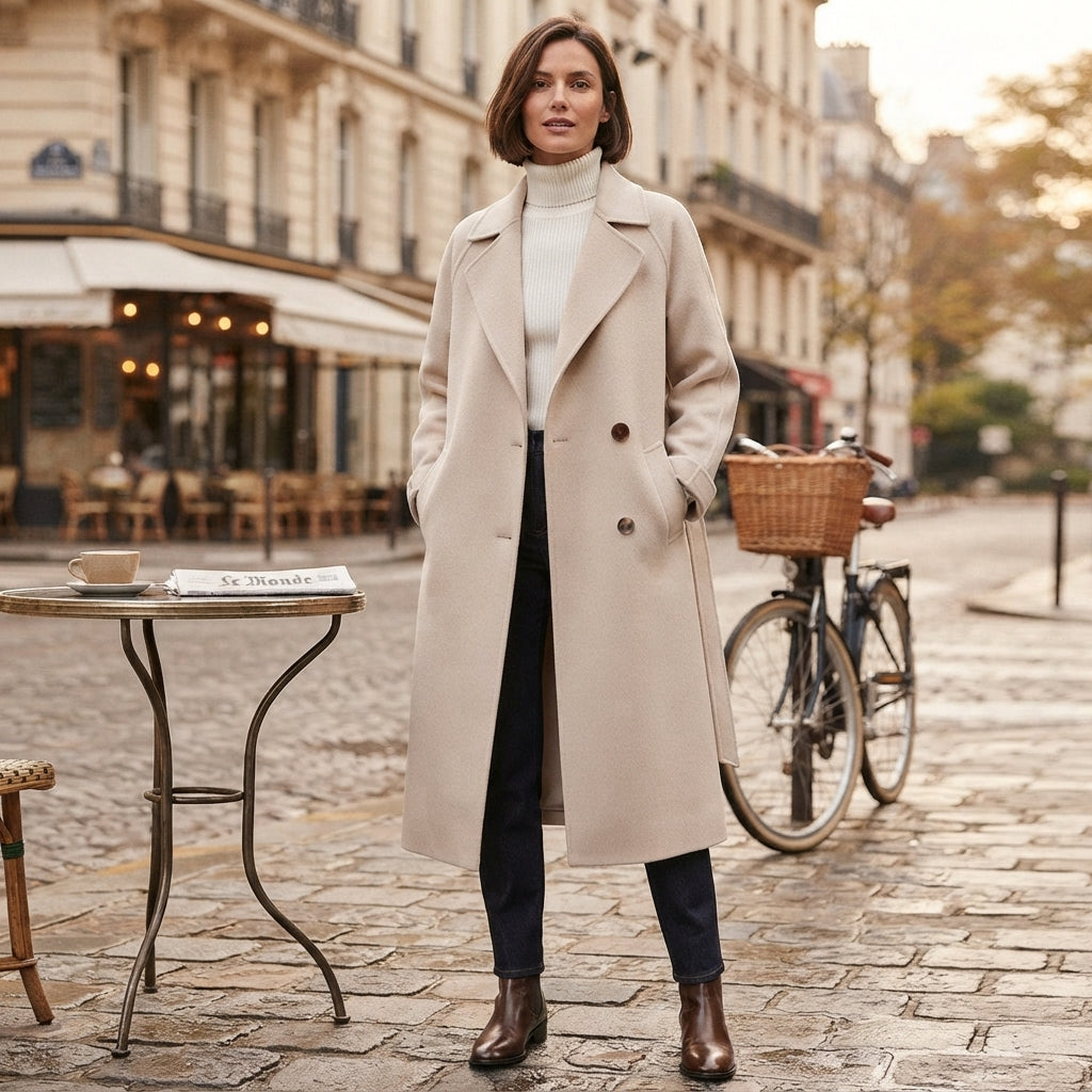 Manteau en laine élégant Laura