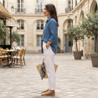 Chemise boutonnée en lin Stephanie