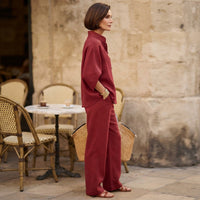Ensemble Mariel Batwing à jambes larges