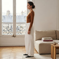 Pantalon plissé à jambes larges Montarello
