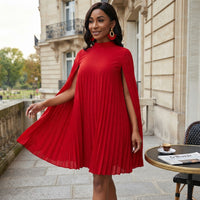 Robe midi fluide unie