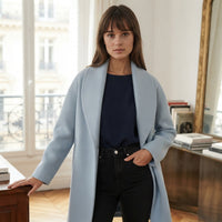 Manteau oversize à col châle