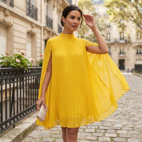 Robe midi fluide unie