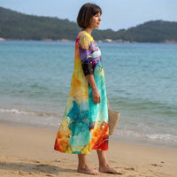 Robe maxi d'été fluide et décontractée