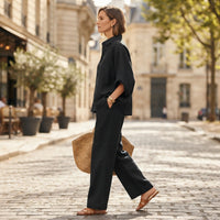 Ensemble Mariel Batwing à jambes larges