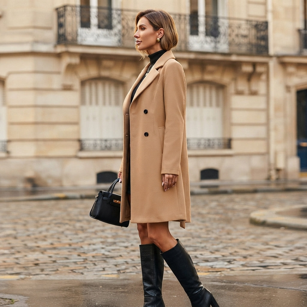 Trench-coat croisé pour femme